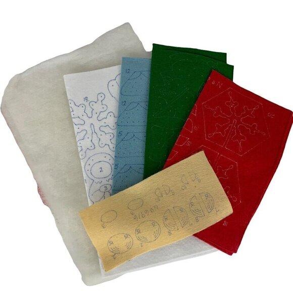 Paragon Needlecraft 6916 Felt Christmas Spinner Ornaments Kit Set Of 3 Designs - Picture 5 of 5